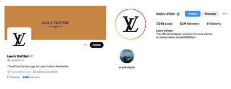 Louis Vuitton social media